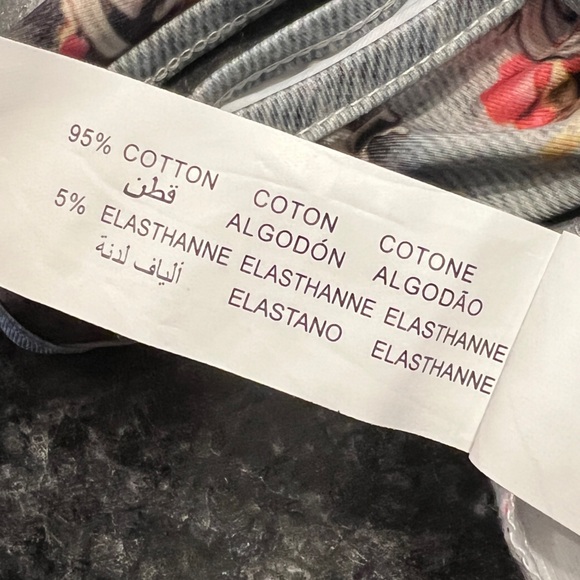 MYSTERY JANE Women’s Floral Print Scoop Neck Tank Top Size S/M - Picture 5 of 5